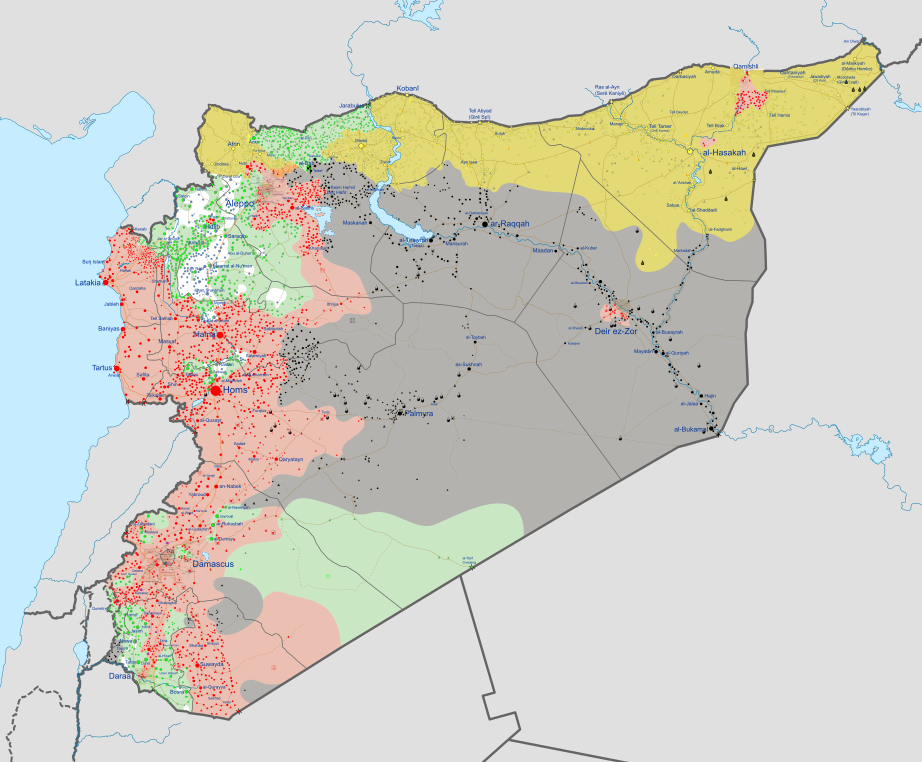 Syrian civil war map svg
